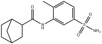 N-(2-methyl-5-sulfamoylphenyl)bicyclo[2.2.1]heptane-3-carboxamide Struktur