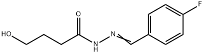 N-[(E)-(4-fluorophenyl)methylideneamino]-4-hydroxybutanamide Struktur