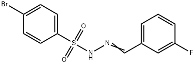 4-bromo-N-[(E)-(3-fluorophenyl)methylideneamino]benzenesulfonamide Struktur