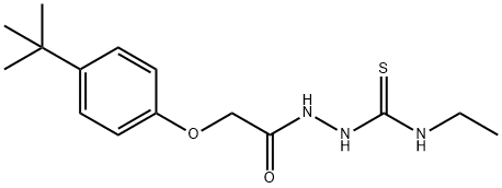 1-[[2-(4-tert-butylphenoxy)acetyl]amino]-3-ethylthiourea Struktur