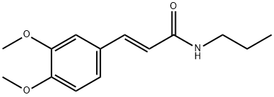 (E)-3-(3,4-dimethoxyphenyl)-N-propylprop-2-enamide Struktur