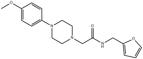 N-(furan-2-ylmethyl)-2-[4-(4-methoxyphenyl)piperazin-1-yl]acetamide Struktur