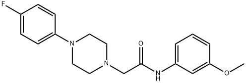 2-[4-(4-fluorophenyl)piperazin-1-yl]-N-(3-methoxyphenyl)acetamide Struktur