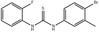 1-(4-bromo-3-methylphenyl)-3-(2-fluorophenyl)thiourea Struktur