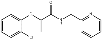 2-(2-chlorophenoxy)-N-(pyridin-2-ylmethyl)propanamide Struktur