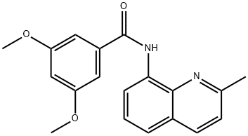 3,5-dimethoxy-N-(2-methylquinolin-8-yl)benzamide Struktur