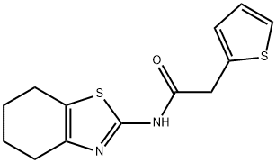 N-(4,5,6,7-tetrahydro-1,3-benzothiazol-2-yl)-2-thiophen-2-ylacetamide Struktur