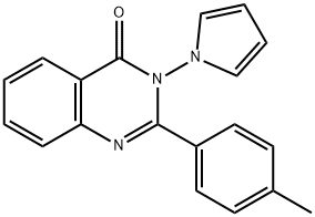 2-(4-methylphenyl)-3-pyrrol-1-ylquinazolin-4-one Struktur