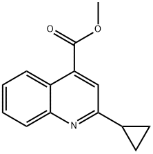 methyl 2-cyclopropylquinoline-4-carboxylate Struktur