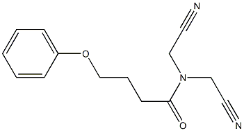 N,N-bis(cyanomethyl)-4-phenoxybutanamide Struktur