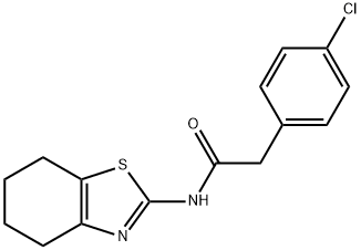 2-(4-chlorophenyl)-N-(4,5,6,7-tetrahydro-1,3-benzothiazol-2-yl)acetamide Struktur