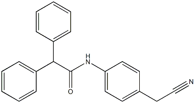 N-[4-(cyanomethyl)phenyl]-2,2-diphenylacetamide Struktur