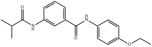 N-(4-ethoxyphenyl)-3-(2-methylpropanoylamino)benzamide Struktur