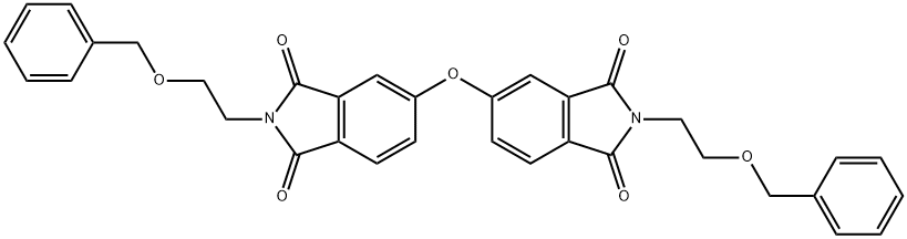 5-[1,3-dioxo-2-(2-phenylmethoxyethyl)isoindol-5-yl]oxy-2-(2-phenylmethoxyethyl)isoindole-1,3-dione Struktur