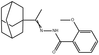 N-[(Z)-1-(1-adamantyl)ethylideneamino]-2-methoxybenzamide Struktur