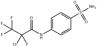 2-chloro-2,3,3,3-tetrafluoro-N-(4-sulfamoylphenyl)propanamide Struktur