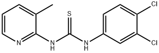 1-(3,4-dichlorophenyl)-3-(3-methylpyridin-2-yl)thiourea Struktur