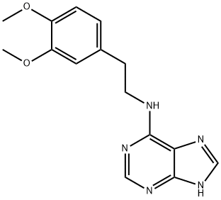 N-[2-(3,4-dimethoxyphenyl)ethyl]-7H-purin-6-amine Struktur