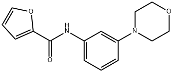 N-(3-morpholin-4-ylphenyl)furan-2-carboxamide Struktur