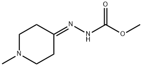 methyl N-[(1-methylpiperidin-4-ylidene)amino]carbamate Struktur