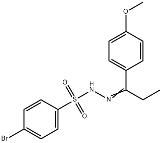 4-bromo-N-[(E)-1-(4-methoxyphenyl)propylideneamino]benzenesulfonamide Struktur