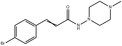 (E)-3-(4-bromophenyl)-N-(4-methylpiperazin-1-yl)prop-2-enamide Struktur