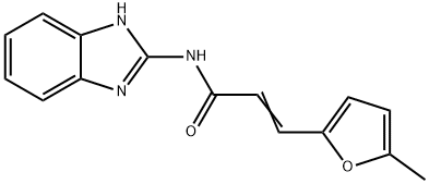 (E)-N-(1H-benzimidazol-2-yl)-3-(5-methylfuran-2-yl)prop-2-enamide Struktur