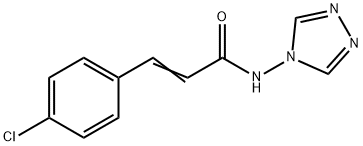 (E)-3-(4-chlorophenyl)-N-(1,2,4-triazol-4-yl)prop-2-enamide Struktur