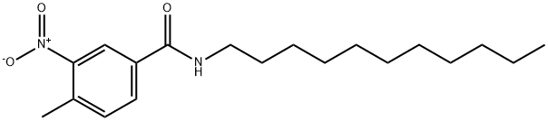 4-methyl-3-nitro-N-undecylbenzamide Struktur