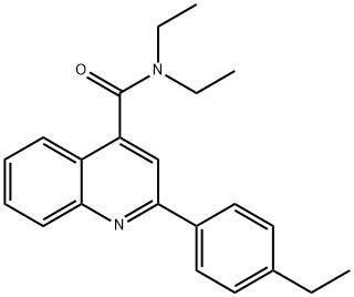 N,N-diethyl-2-(4-ethylphenyl)quinoline-4-carboxamide Struktur