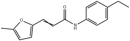 (Z)-N-(4-ethylphenyl)-3-(5-methylfuran-2-yl)prop-2-enamide Struktur