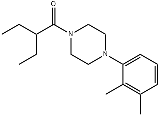 1-[4-(2,3-dimethylphenyl)piperazin-1-yl]-2-ethylbutan-1-one Struktur