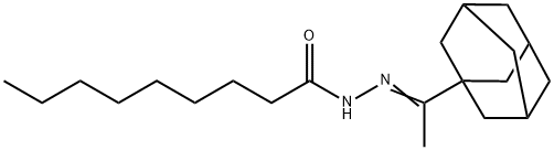 N-[(E)-1-(1-adamantyl)ethylideneamino]nonanamide Struktur