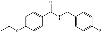 4-ethoxy-N-[(4-fluorophenyl)methyl]benzamide Struktur