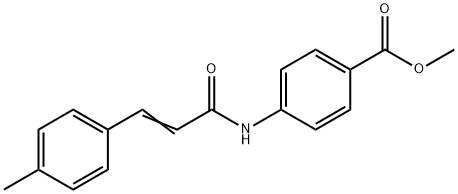 methyl 4-[[(E)-3-(4-methylphenyl)prop-2-enoyl]amino]benzoate Struktur