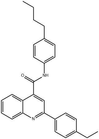 N-(4-butylphenyl)-2-(4-ethylphenyl)quinoline-4-carboxamide Struktur