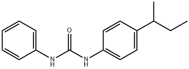 1-(4-butan-2-ylphenyl)-3-phenylurea Struktur