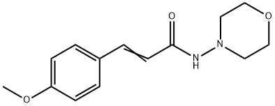 (E)-3-(4-methoxyphenyl)-N-morpholin-4-ylprop-2-enamide Struktur