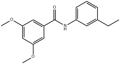 N-(3-ethylphenyl)-3,5-dimethoxybenzamide Struktur