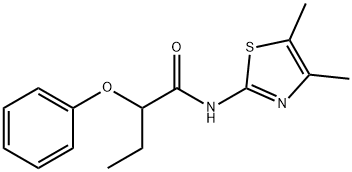 N-(4,5-dimethyl-1,3-thiazol-2-yl)-2-phenoxybutanamide Struktur