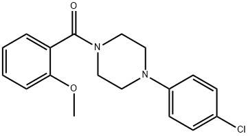 [4-(4-chlorophenyl)piperazin-1-yl]-(2-methoxyphenyl)methanone Struktur