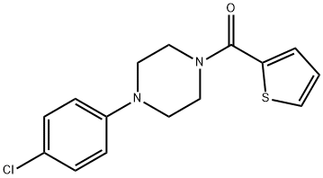 [4-(4-chlorophenyl)piperazin-1-yl]-thiophen-2-ylmethanone Struktur