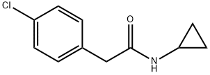 2-(4-chlorophenyl)-N-cyclopropylacetamide Struktur