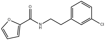 N-[2-(3-chlorophenyl)ethyl]furan-2-carboxamide Struktur