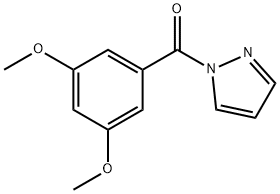 (3,5-dimethoxyphenyl)-pyrazol-1-ylmethanone Struktur