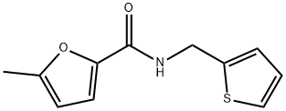 5-methyl-N-(thiophen-2-ylmethyl)furan-2-carboxamide Struktur