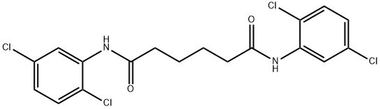 N,N'-bis(2,5-dichlorophenyl)hexanediamide Struktur