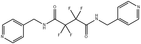 2,2,3,3-tetrafluoro-N,N'-bis(pyridin-4-ylmethyl)butanediamide Struktur