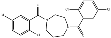 [4-(2,5-dichlorobenzoyl)-1,4-diazepan-1-yl]-(2,5-dichlorophenyl)methanone Struktur