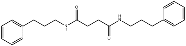 N,N'-bis(3-phenylpropyl)butanediamide Struktur